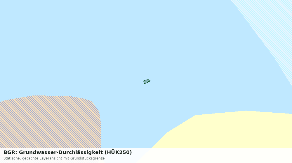 Statische Kartenansicht: BGR: Grundwasser-Durchlässigkeit (HÜK250)