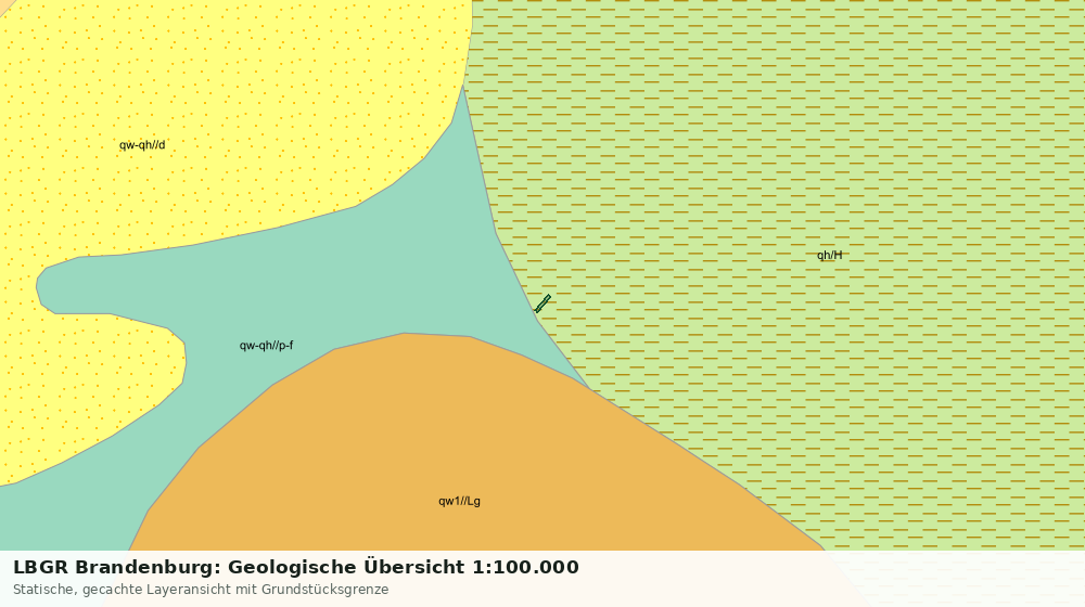 Statische Kartenansicht: LBGR Brandenburg: Geologische Übersicht 1:100.000