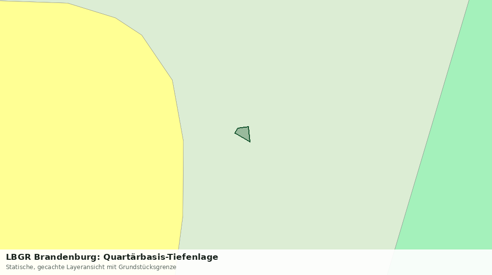 Statische Kartenansicht: LBGR Brandenburg: Quartärbasis-Tiefenlage