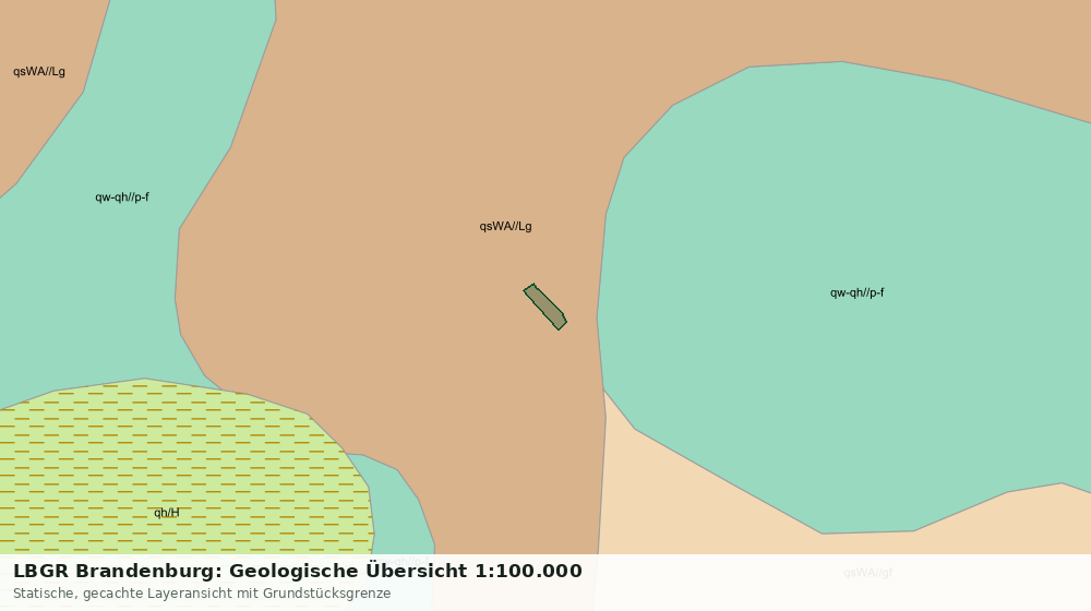Statische Kartenansicht: LBGR Brandenburg: Geologische Übersicht 1:100.000