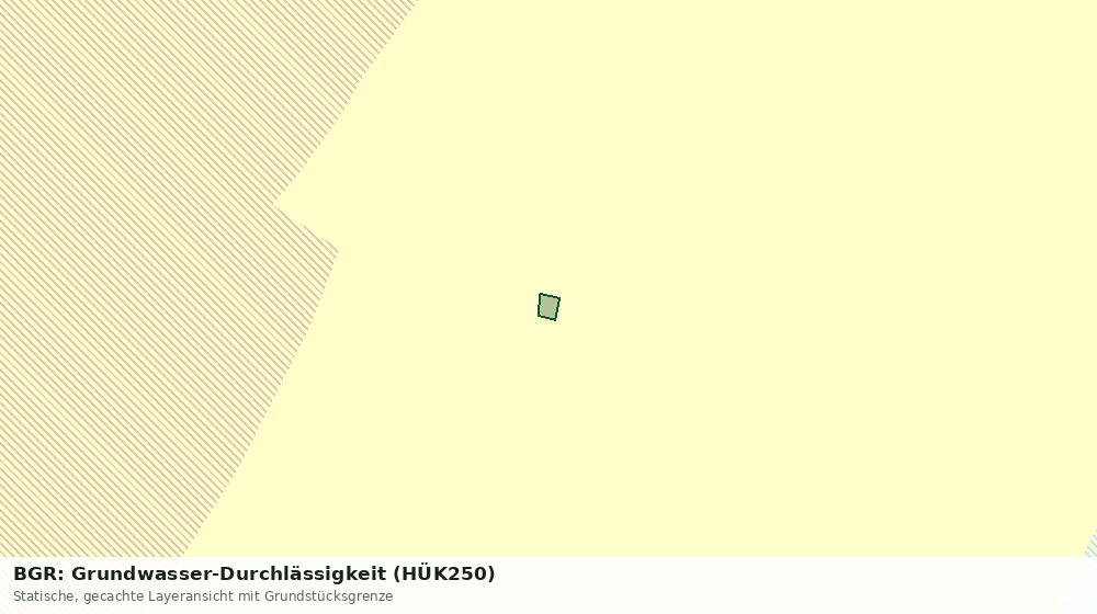 Statische Kartenansicht: BGR: Grundwasser-Durchlässigkeit (HÜK250)