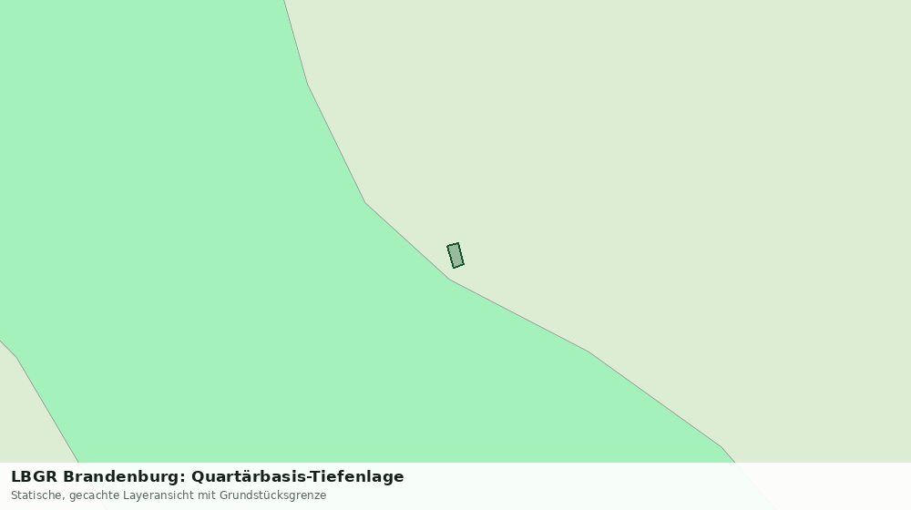 Statische Kartenansicht: LBGR Brandenburg: Quartärbasis-Tiefenlage