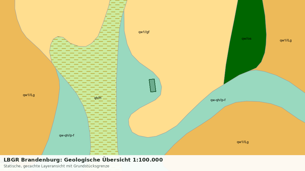 Statische Kartenansicht: LBGR Brandenburg: Geologische Übersicht 1:100.000