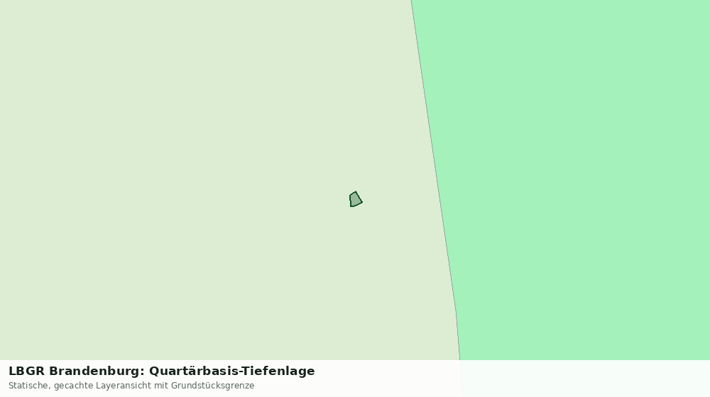 Statische Kartenansicht: LBGR Brandenburg: Quartärbasis-Tiefenlage