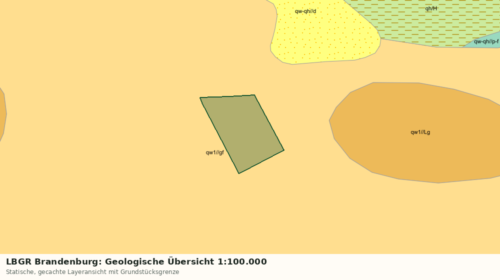 Statische Kartenansicht: LBGR Brandenburg: Geologische Übersicht 1:100.000