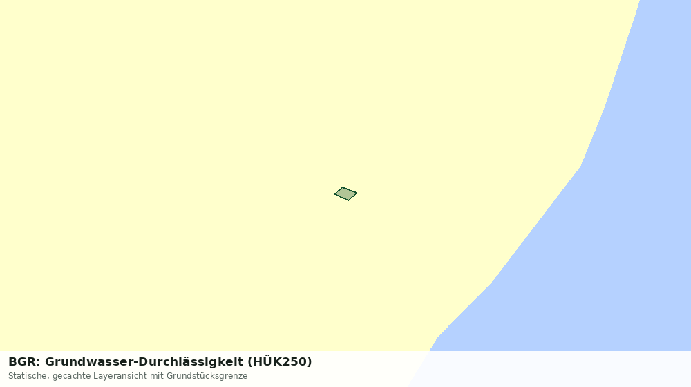 Statische Kartenansicht: BGR: Grundwasser-Durchlässigkeit (HÜK250)