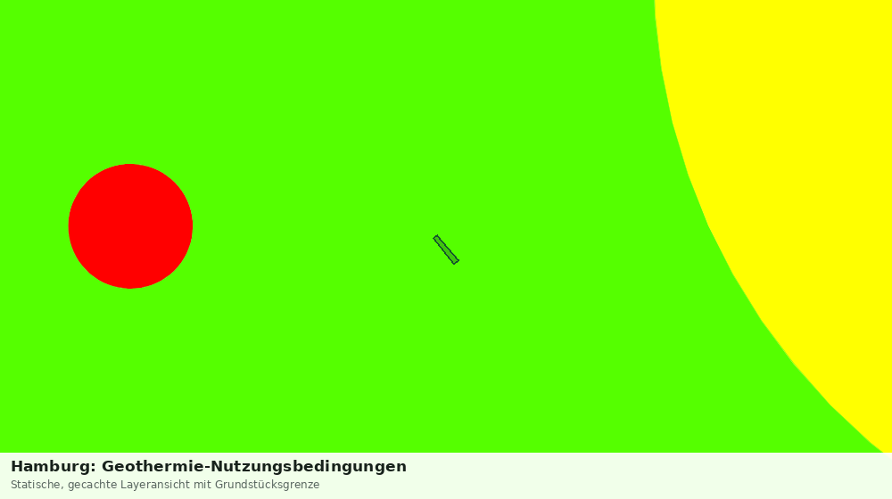 Statische Kartenansicht: Hamburg: Geothermie-Nutzungsbedingungen