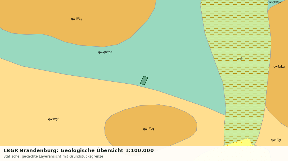 Statische Kartenansicht: LBGR Brandenburg: Geologische Übersicht 1:100.000