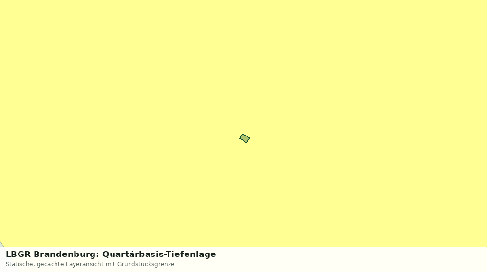 Statische Kartenansicht: LBGR Brandenburg: Quartärbasis-Tiefenlage