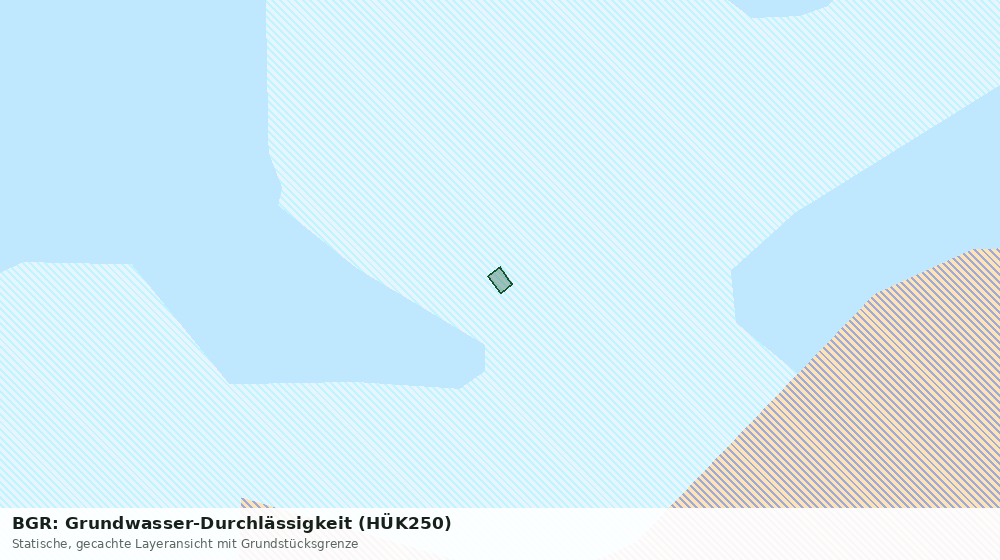 Statische Kartenansicht: BGR: Grundwasser-Durchlässigkeit (HÜK250)