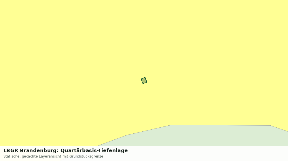 Statische Kartenansicht: LBGR Brandenburg: Quartärbasis-Tiefenlage
