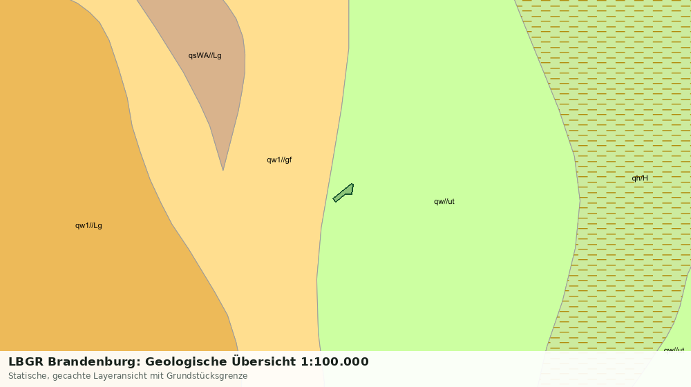 Statische Kartenansicht: LBGR Brandenburg: Geologische Übersicht 1:100.000