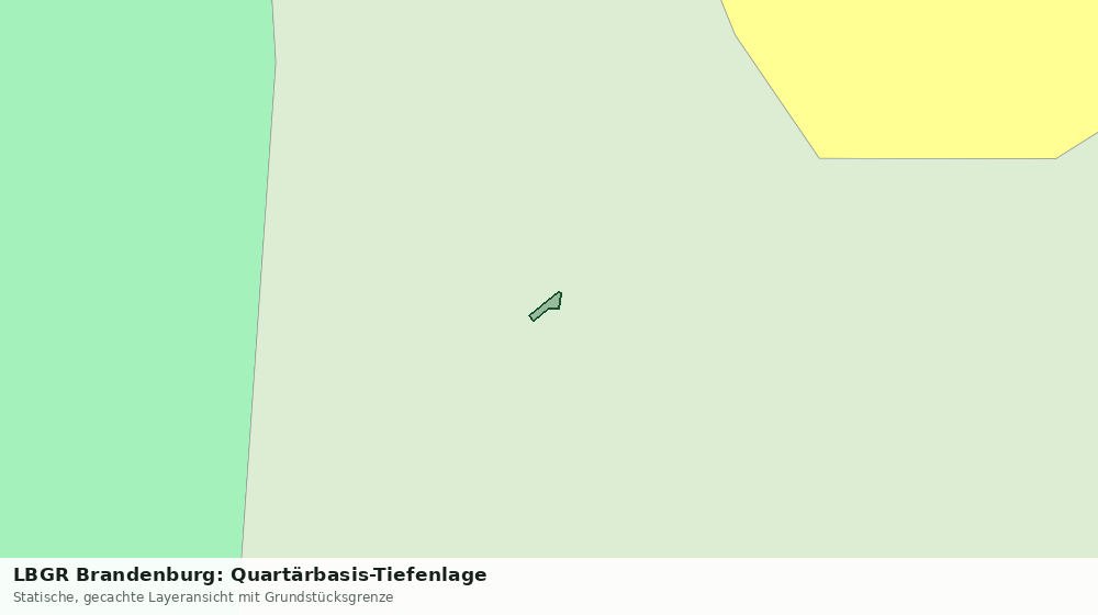 Statische Kartenansicht: LBGR Brandenburg: Quartärbasis-Tiefenlage
