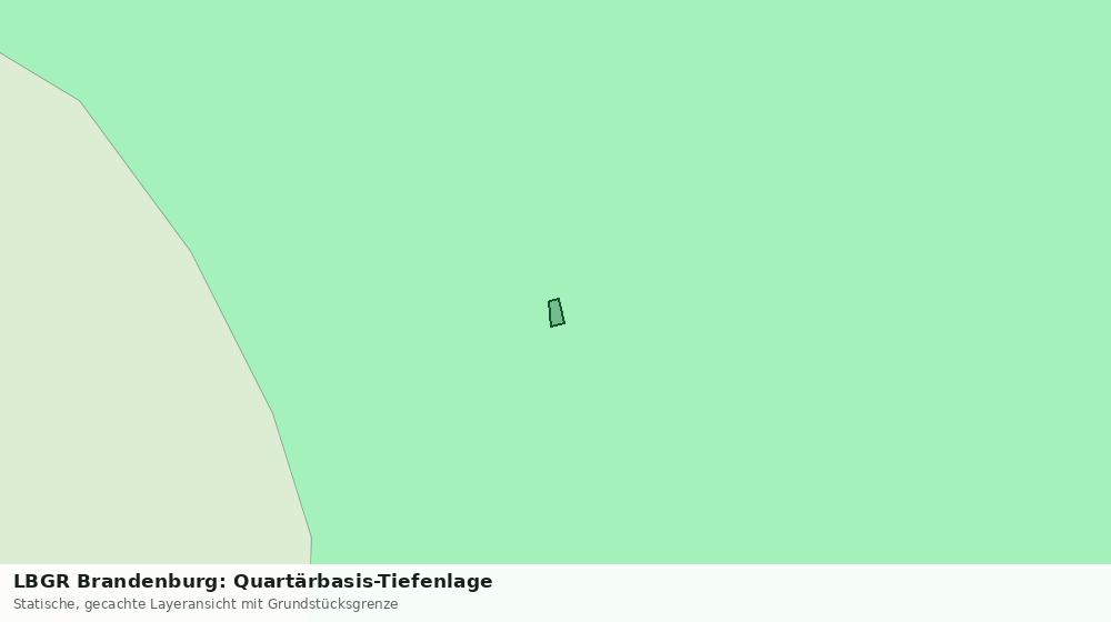 Statische Kartenansicht: LBGR Brandenburg: Quartärbasis-Tiefenlage