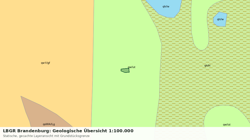 Statische Kartenansicht: LBGR Brandenburg: Geologische Übersicht 1:100.000