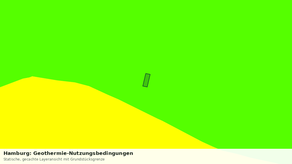 Statische Kartenansicht: Hamburg: Geothermie-Nutzungsbedingungen