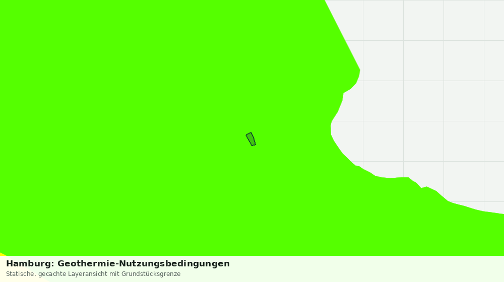 Statische Kartenansicht: Hamburg: Geothermie-Nutzungsbedingungen