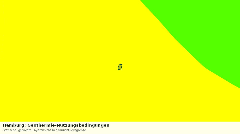 Statische Kartenansicht: Hamburg: Geothermie-Nutzungsbedingungen