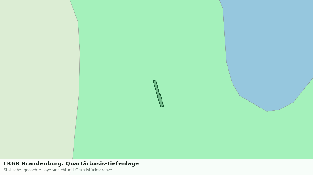 Statische Kartenansicht: LBGR Brandenburg: Quartärbasis-Tiefenlage