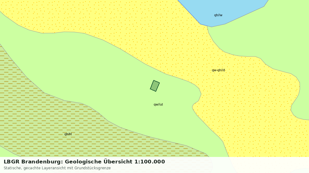 Statische Kartenansicht: LBGR Brandenburg: Geologische Übersicht 1:100.000