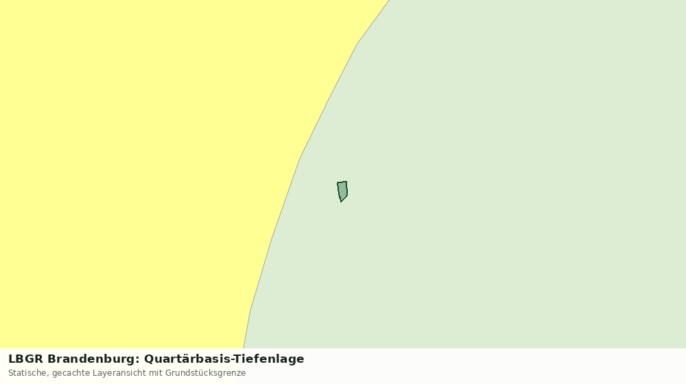 Statische Kartenansicht: LBGR Brandenburg: Quartärbasis-Tiefenlage