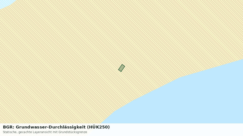 Statische Kartenansicht: BGR: Grundwasser-Durchlässigkeit (HÜK250)