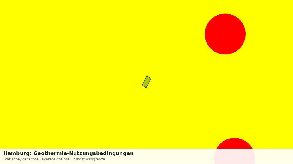Statische Kartenansicht: Hamburg: Geothermie-Nutzungsbedingungen