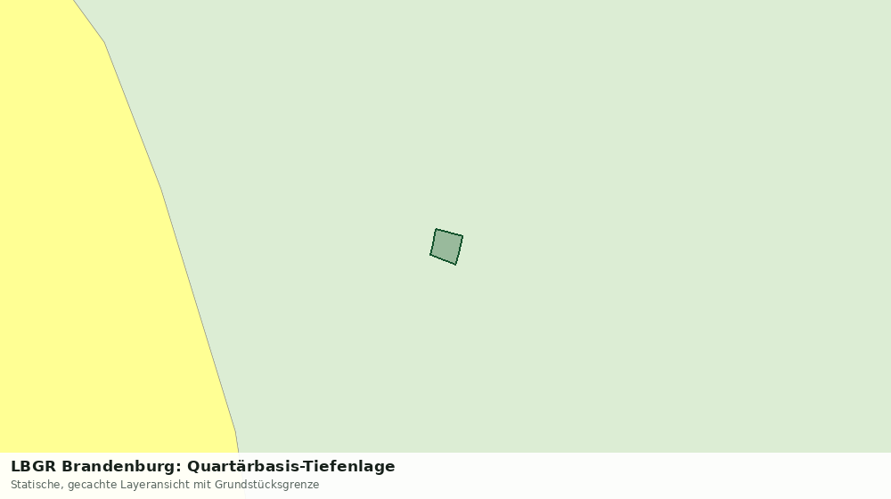Statische Kartenansicht: LBGR Brandenburg: Quartärbasis-Tiefenlage