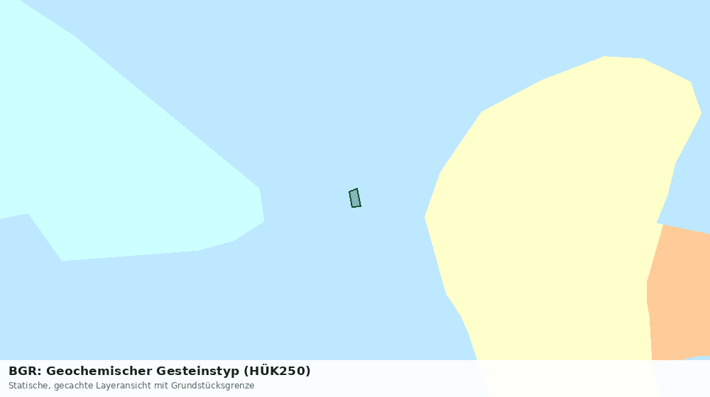 Statische Kartenansicht: BGR: Geochemischer Gesteinstyp (HÜK250)