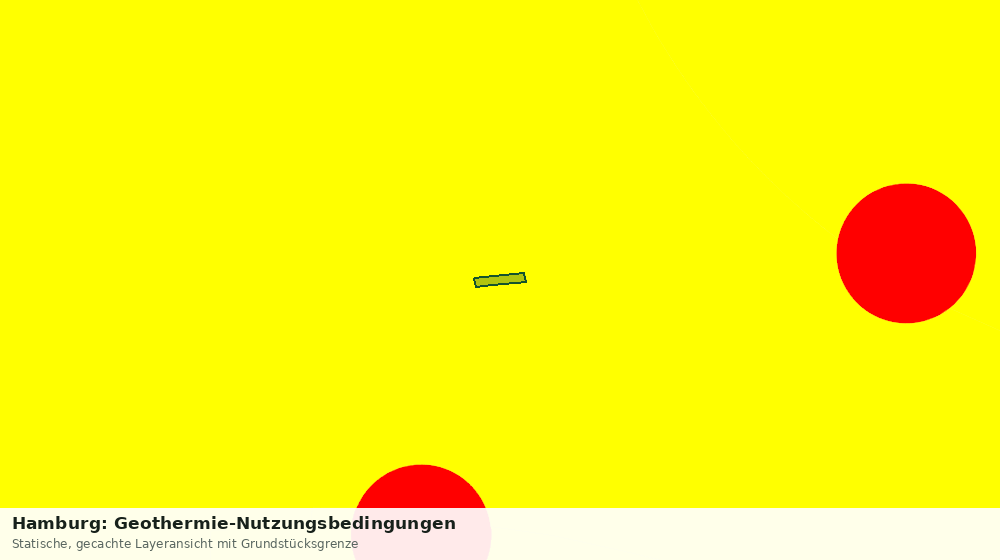 Statische Kartenansicht: Hamburg: Geothermie-Nutzungsbedingungen