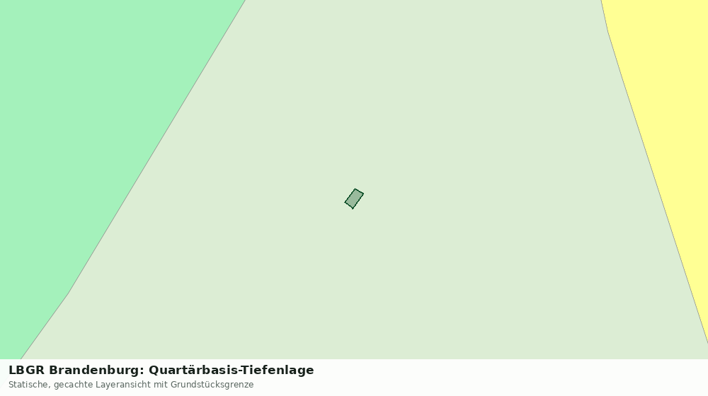 Statische Kartenansicht: LBGR Brandenburg: Quartärbasis-Tiefenlage
