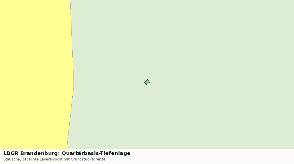 Statische Kartenansicht: LBGR Brandenburg: Quartärbasis-Tiefenlage