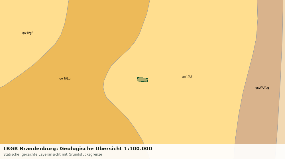 Statische Kartenansicht: LBGR Brandenburg: Geologische Übersicht 1:100.000