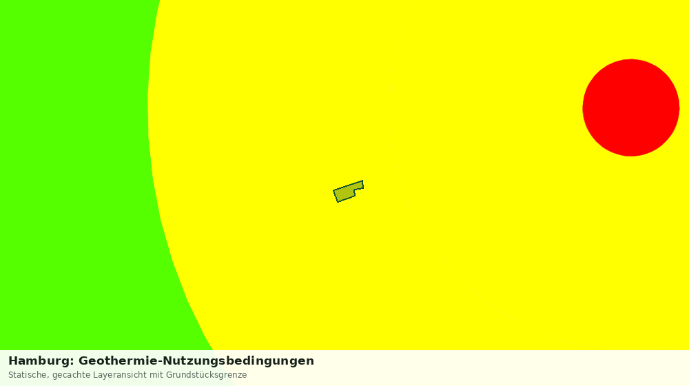 Statische Kartenansicht: Hamburg: Geothermie-Nutzungsbedingungen