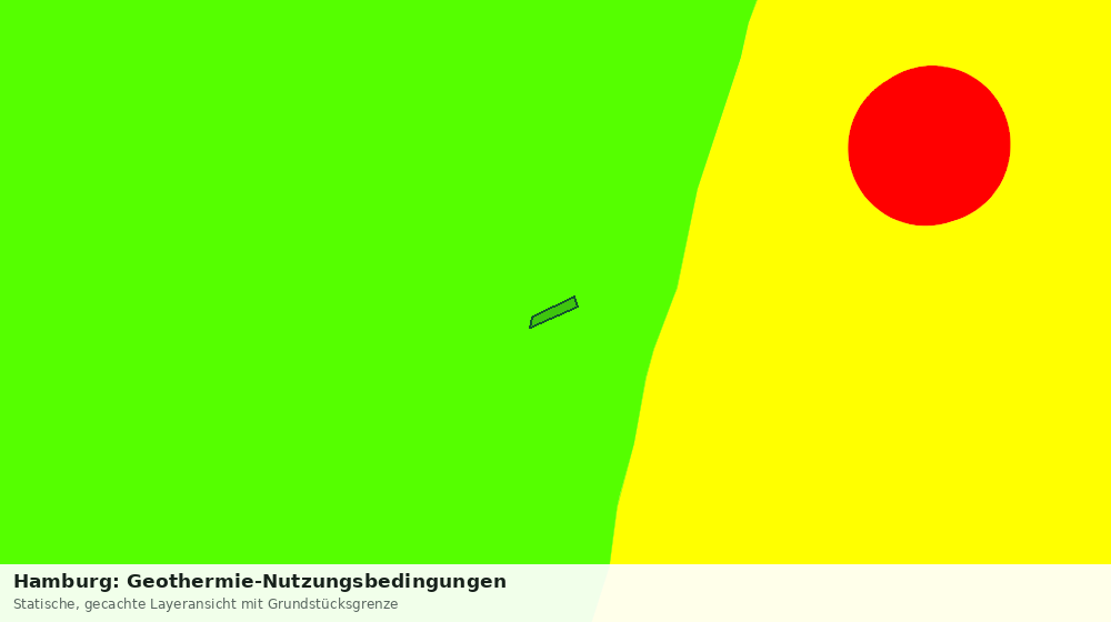 Statische Kartenansicht: Hamburg: Geothermie-Nutzungsbedingungen