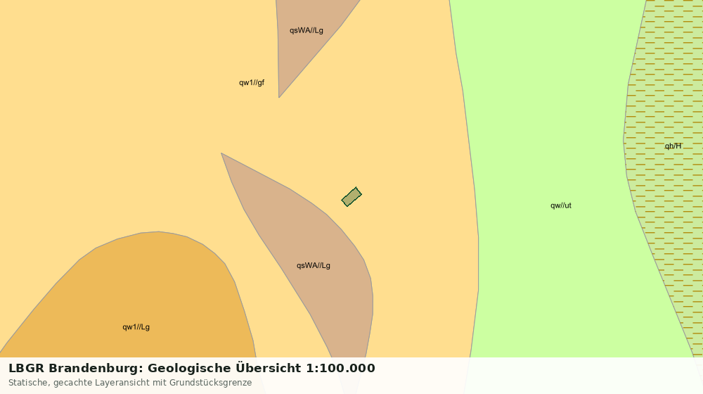 Statische Kartenansicht: LBGR Brandenburg: Geologische Übersicht 1:100.000