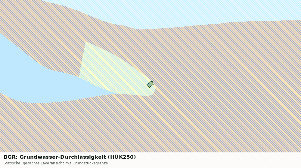 Statische Kartenansicht: BGR: Grundwasser-Durchlässigkeit (HÜK250)