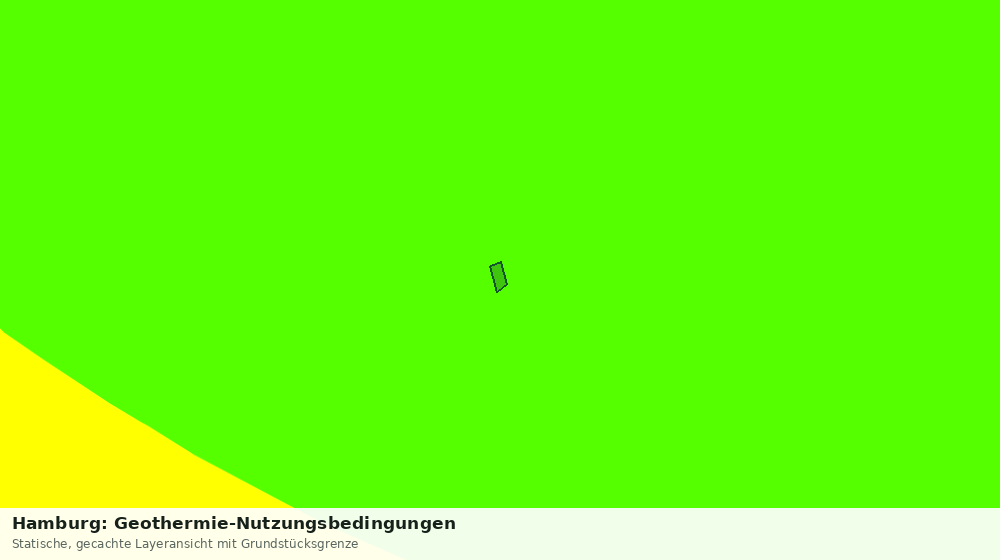 Statische Kartenansicht: Hamburg: Geothermie-Nutzungsbedingungen
