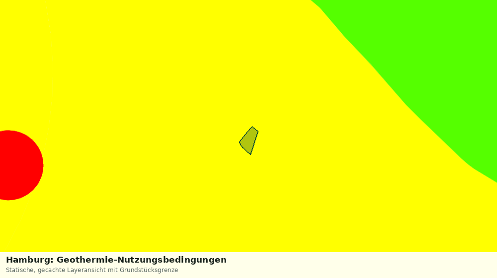 Statische Kartenansicht: Hamburg: Geothermie-Nutzungsbedingungen