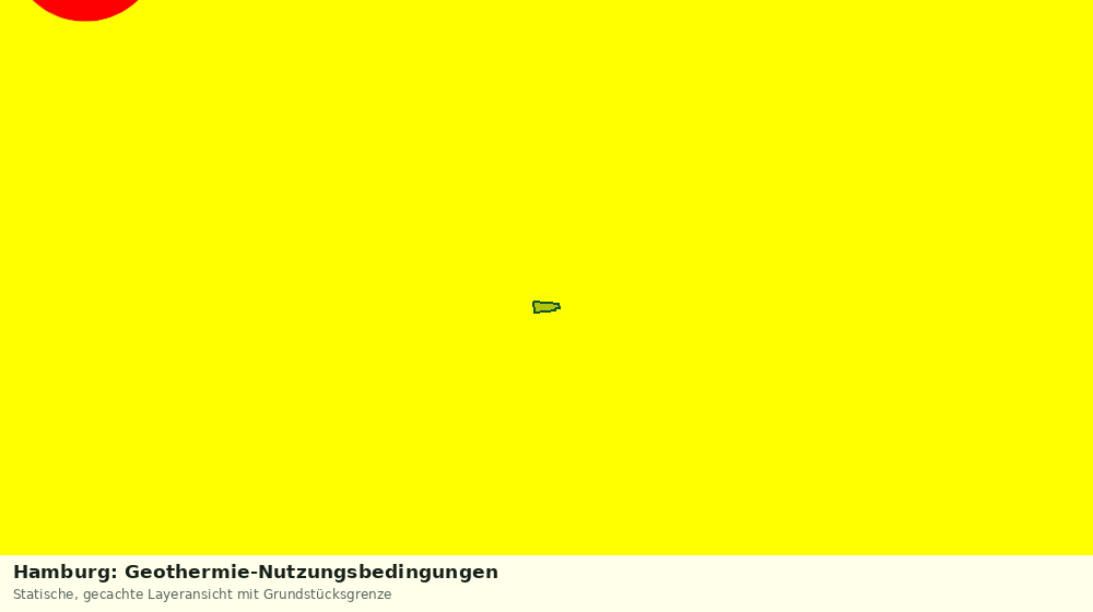 Statische Kartenansicht: Hamburg: Geothermie-Nutzungsbedingungen