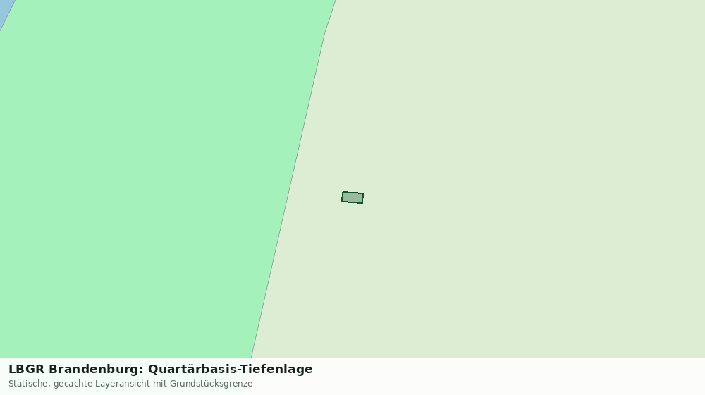 Statische Kartenansicht: LBGR Brandenburg: Quartärbasis-Tiefenlage