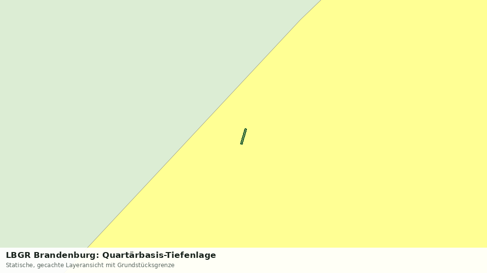 Statische Kartenansicht: LBGR Brandenburg: Quartärbasis-Tiefenlage