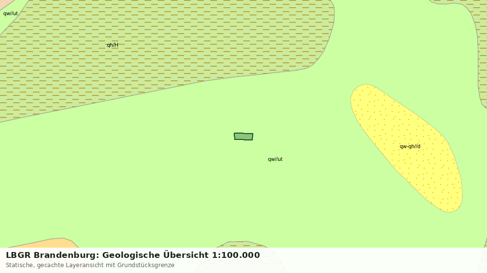 Statische Kartenansicht: LBGR Brandenburg: Geologische Übersicht 1:100.000