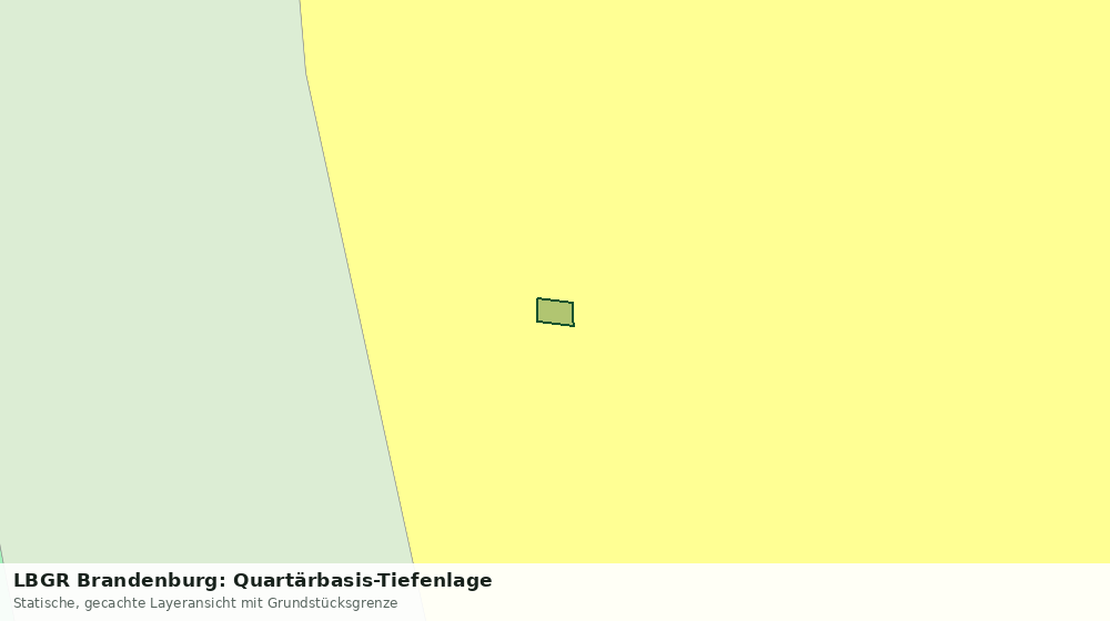 Statische Kartenansicht: LBGR Brandenburg: Quartärbasis-Tiefenlage