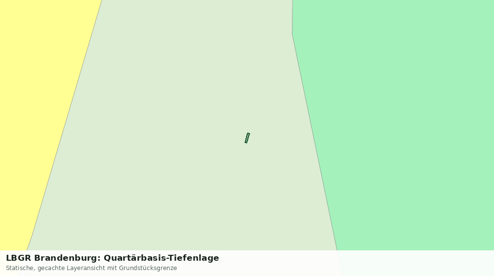 Statische Kartenansicht: LBGR Brandenburg: Quartärbasis-Tiefenlage
