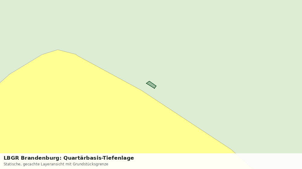 Statische Kartenansicht: LBGR Brandenburg: Quartärbasis-Tiefenlage