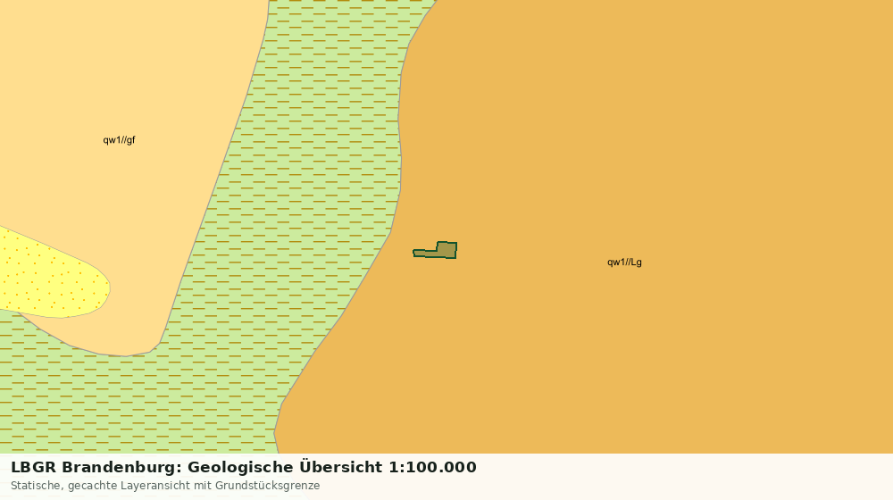 Statische Kartenansicht: LBGR Brandenburg: Geologische Übersicht 1:100.000