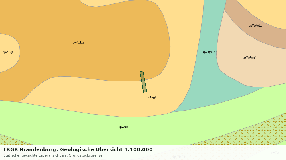 Statische Kartenansicht: LBGR Brandenburg: Geologische Übersicht 1:100.000