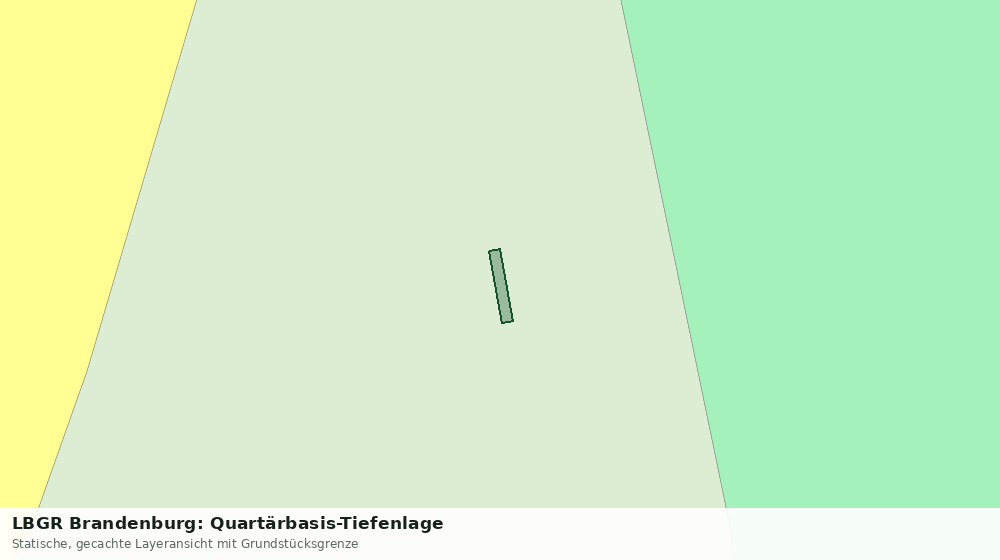 Statische Kartenansicht: LBGR Brandenburg: Quartärbasis-Tiefenlage