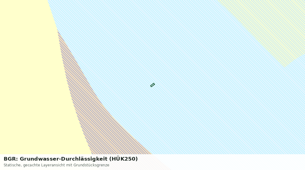 Statische Kartenansicht: BGR: Grundwasser-Durchlässigkeit (HÜK250)